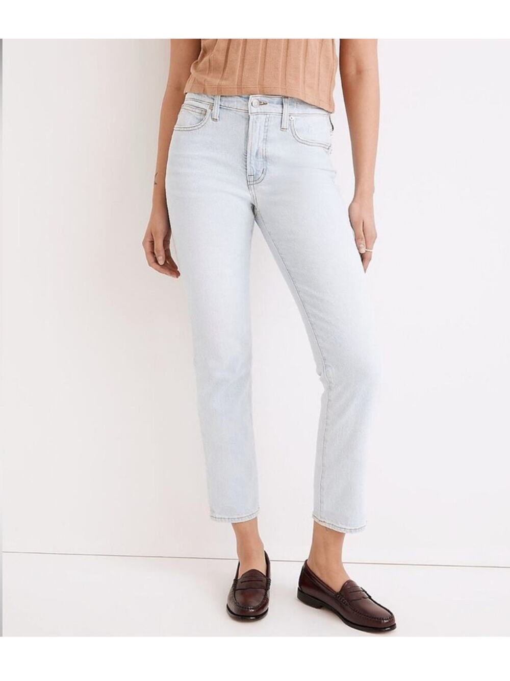 MADEWELL Jeans Size 25 The Mid Rise Perfect Vintage Denim NWT Fitzgerald Cotton